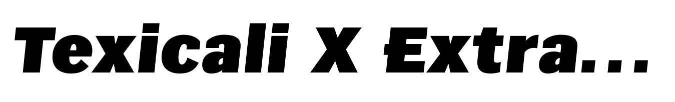 Texicali X Extra Black Italic